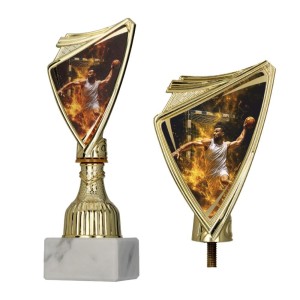 Złoty puchar 9297/HAN crest z nadrukiem  - trofeum piłka ręczna