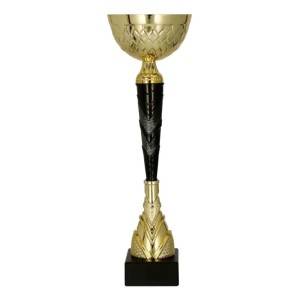 Złoto-czarny puchar metalowy 9299 - trofeum okazjonalne