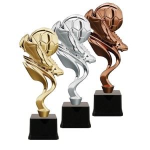 Plastikowa statuetka piłka nożna 9311 - trofeum sportowe