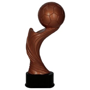 Statuetka odlewana piłka nożna RFST3059/BR - trofeum piłkarskie