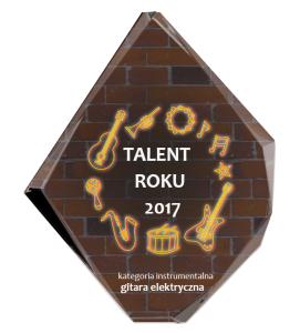 Statuetka szklana z nadrukiem uv C036 - trofeum szklane muzyka