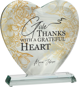 Statuetka szklana serce G031 w etui