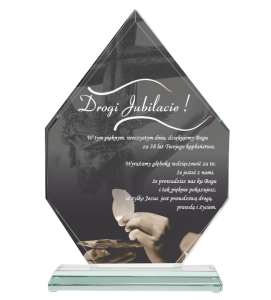Trofeum szklane na jubileusz G018