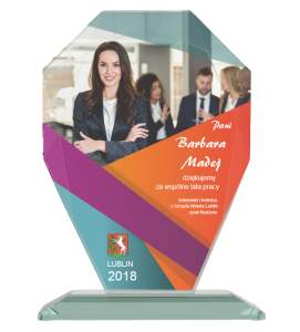 Statuetka szklana G007 - nagroda samorząd