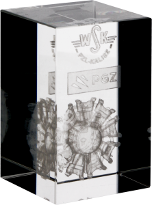 Trofeum szklane kostka KR5080