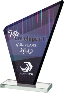 Trofeum szklane GS201-27 - statuetka szklana 