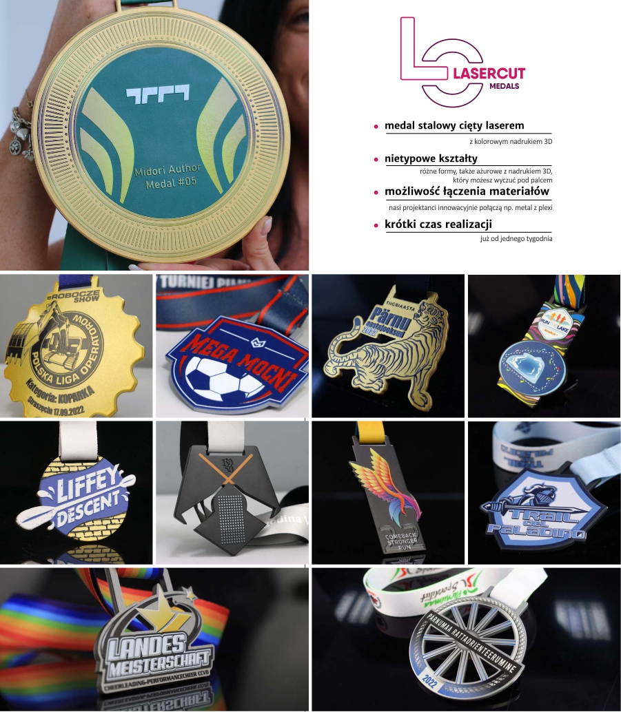 Medale lasercut
